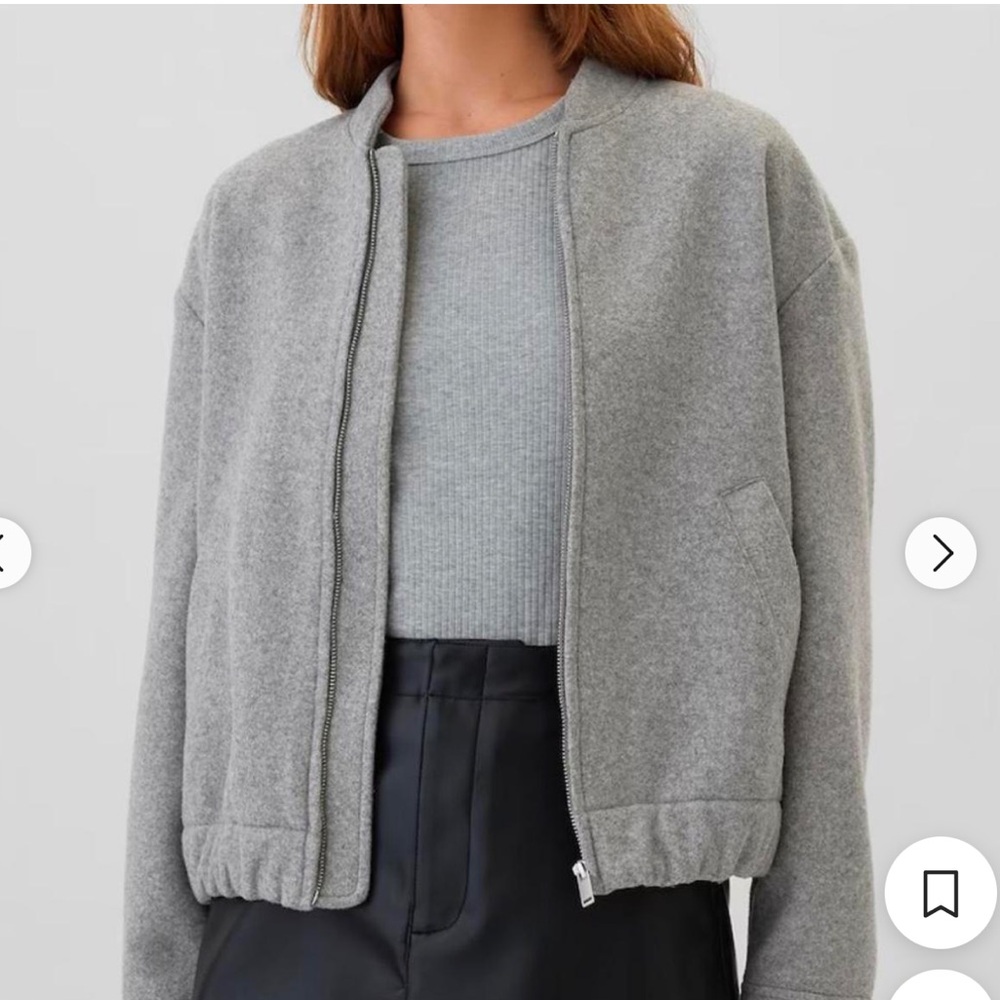 Women's Gray Bomber Jacket